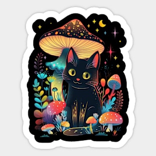 Cottagecore Aesthetic Cat Pastels Sticker